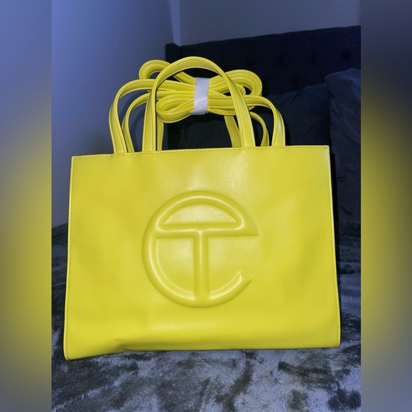 Telfar Bags Real Telfar Medium Highlighter Yellow Unisex Shopping